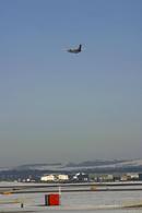 Aberdeen Airport in the snow